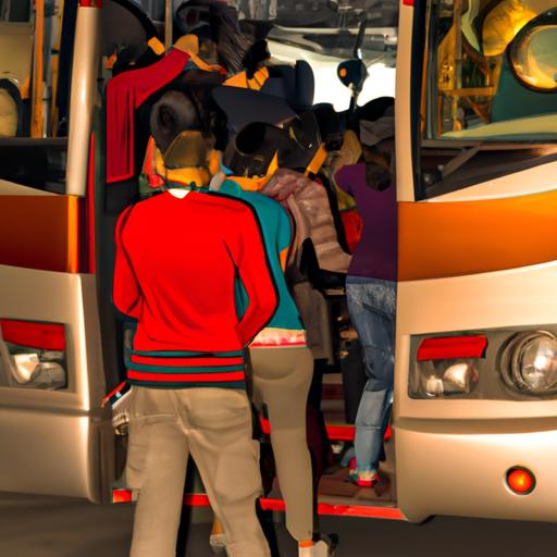 Hành khách lên xe buýt Kim Chi tại Hà Nội, sẵn sàng cho một chuyến đi an toàn và thoải mái đến Đà Nẵng.
