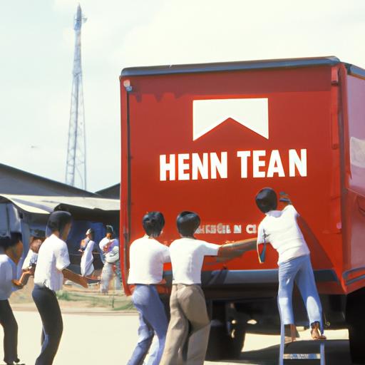 Nhân viên vận chuyển hàng hóa của nhà xe Tân Niên Biên Hòa