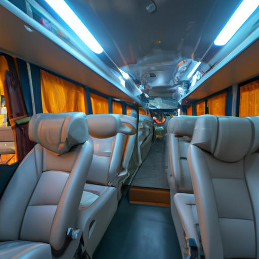 Nội thất rộng rãi và thoải mái của chiếc xe buýt Dương Thanh Nghệ An Thái Nguyên với ghế ngả và hệ thống điều hòa không khí.