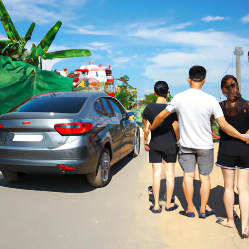 Đoàn khách thuê xe từ Thái Sơn Đà Nẵng đi tham quan