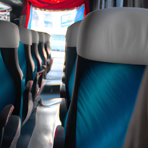 Nội thất ghế ngồi thoải mái trên xe buýt Nhà xe Ngọc Cường Hà Giang.