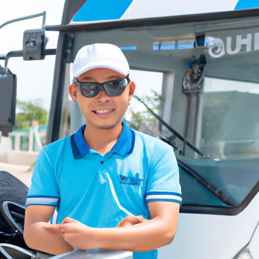 Một tài xế thân thiện và chuyên nghiệp từ nhà xe Cúc Tùng Vũng Tàu đang đợi khách hàng tại bến xe
