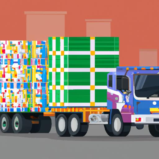 Xe tải chở hàng hóa với nhiều hình dạng và kích thước khác nhau được vận chuyển bởi nhà xe Đức Thuận.